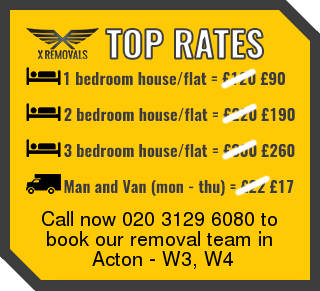 Removal rates forW3, W4 - Acton