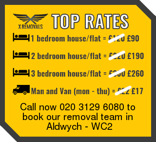 Removal rates forWC2 - Aldwych
