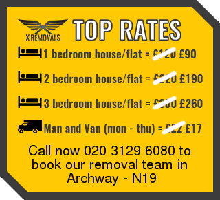 Removal rates forN19 - Archway