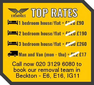 Removal rates forE6, E16, IG11 - Beckton