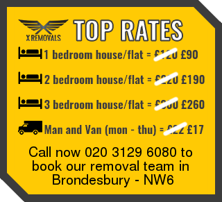 Removal rates forNW6 - Brondesbury