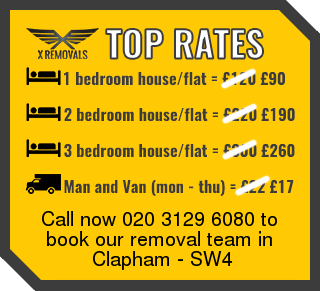 Removal rates forSW4 - Clapham