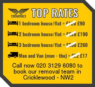Removal rates forNW2 - Cricklewood