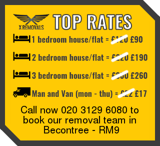 Removal rates forRM9 - Becontree