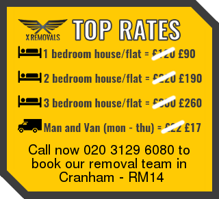 Removal rates forRM14 - Cranham
