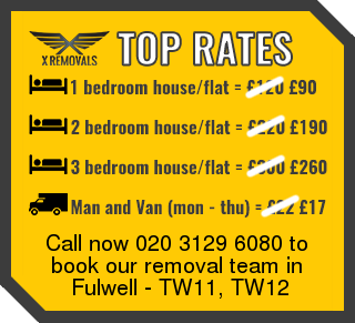 Removal rates forTW11, TW12 - Fulwell